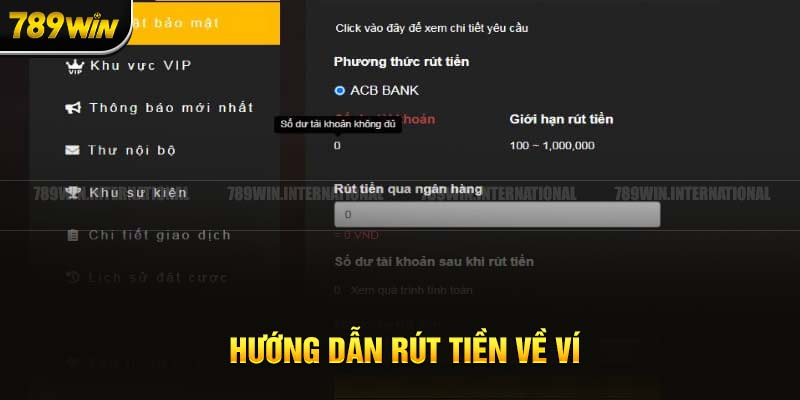 3 bước rút tiền về ngân hàng