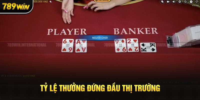 Tỷ lệ thưởng trong game luôn ở mức cao so với thị trường