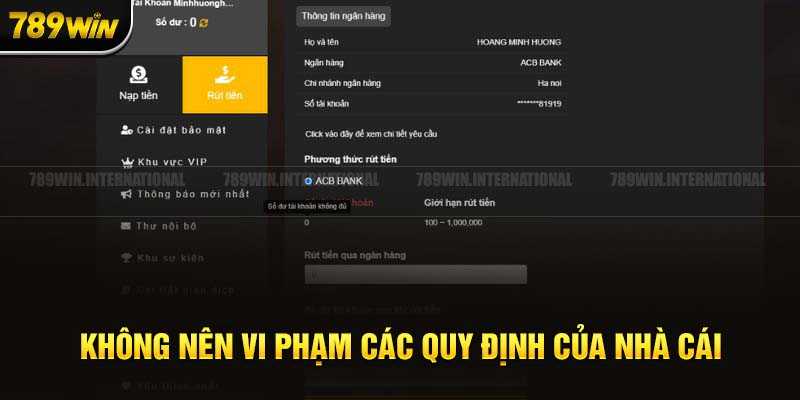 Không vi phạm quy định mà cổng game đưa ra