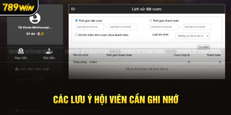 Kiểm tra lại tài khoản trước khi giao dịch